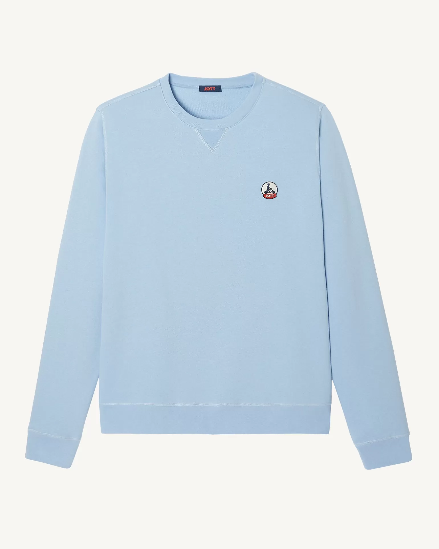 Vêtements*JOTT Sweat Homme En Coton Biologique Bleu Clair Braga 180 Soft Blue