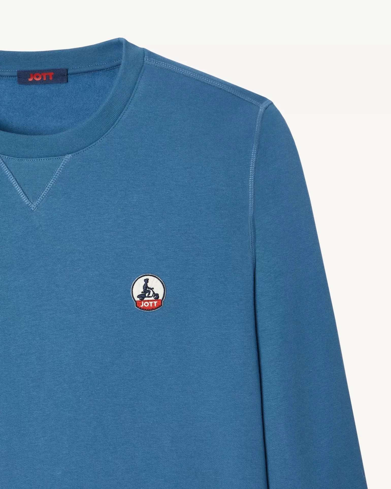 Vêtements*JOTT Sweat Homme En Coton Biologique Bleu Jeans Braga 140 Blue Jeans