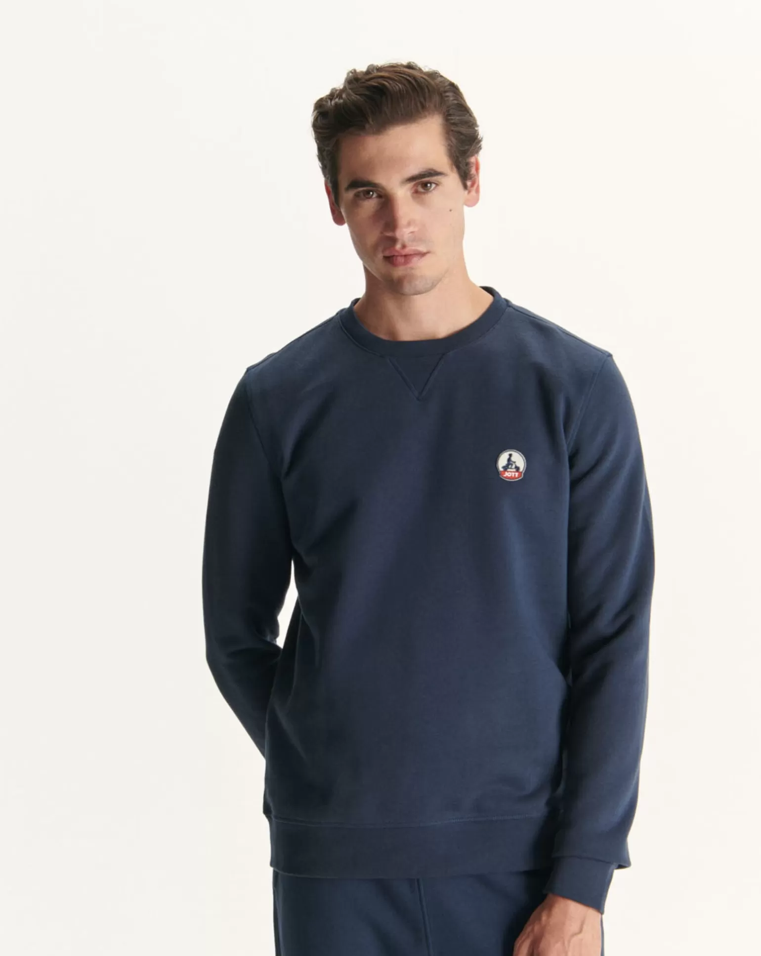 Vêtements*JOTT Sweat Homme En Coton Biologique Marine Braga 104 Navy