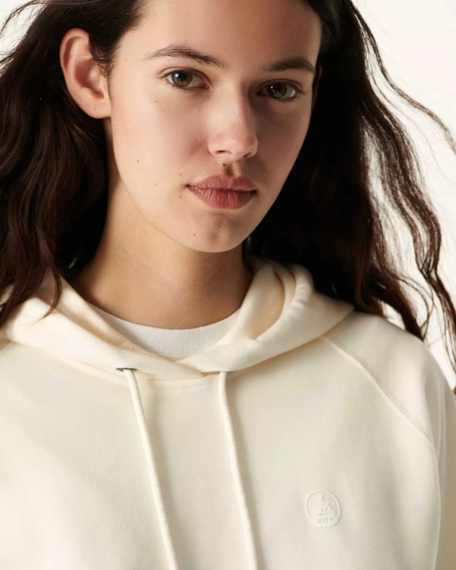 Vêtements*JOTT Sweat Molleton A Capuche Femme En Coton Biologique Ecru Monteria 895 Off-White