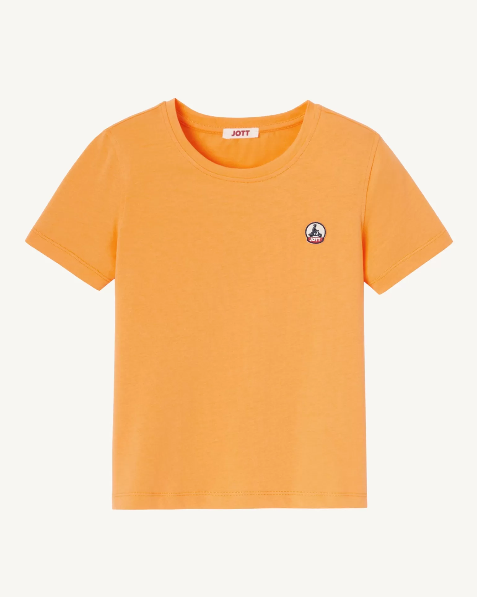 Vêtements*JOTT T-Shirt Enfant En Coton Biologique Col Rond Abricot Rio 728 Apricot