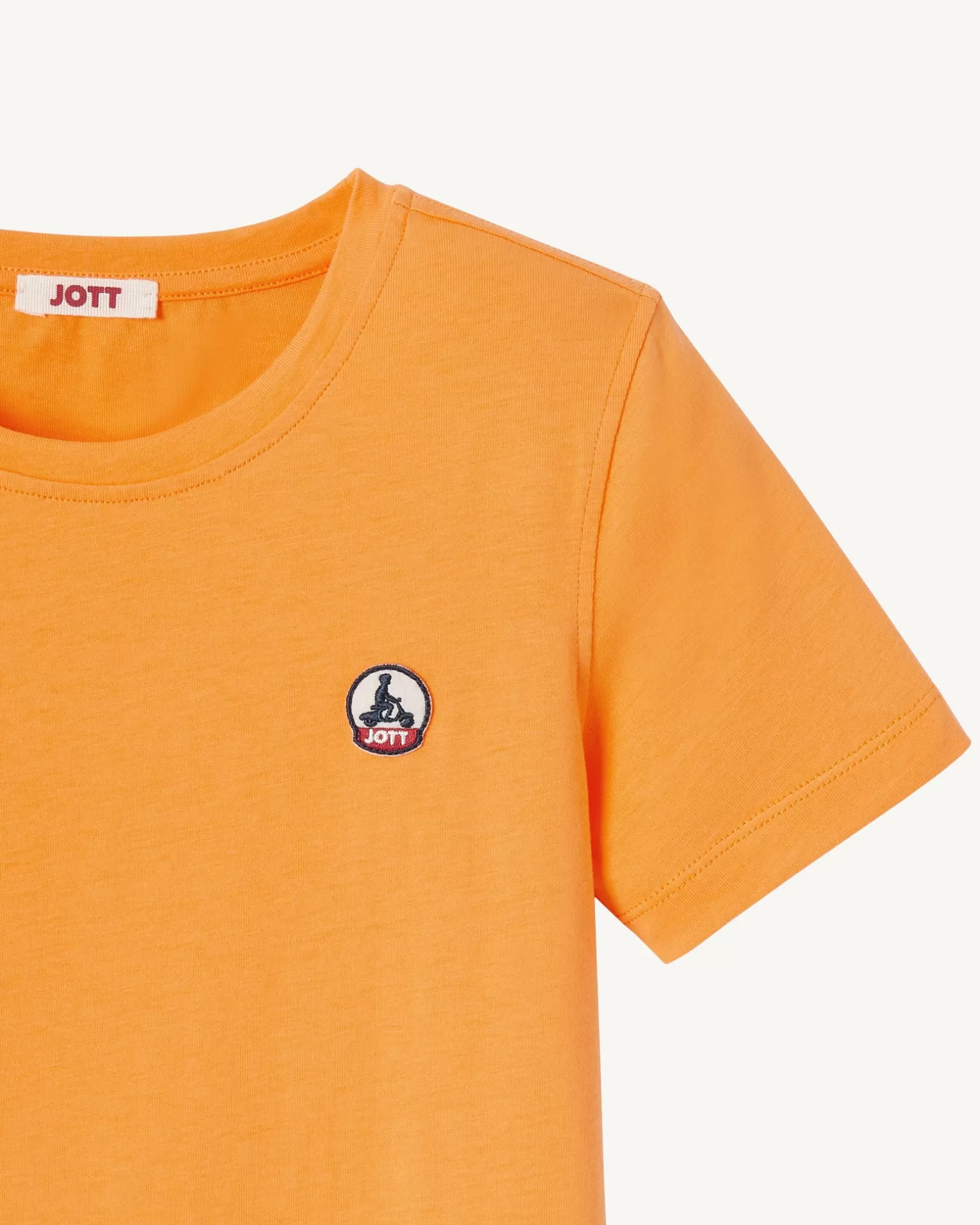 Vêtements*JOTT T-Shirt Enfant En Coton Biologique Col Rond Abricot Rio 728 Apricot