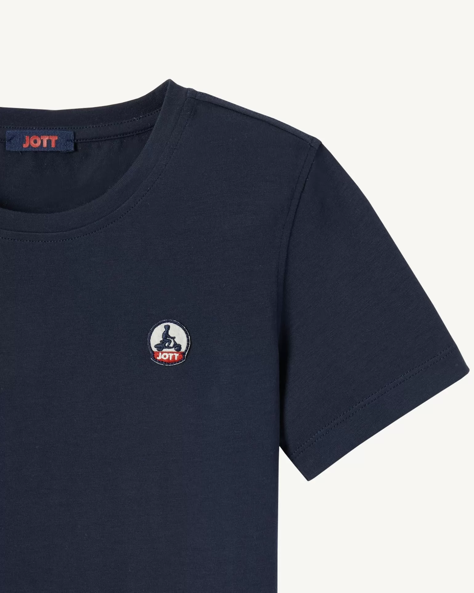 Vêtements*JOTT T-Shirt Enfant En Coton Biologique Col Rond Marine Rio 104 Navy