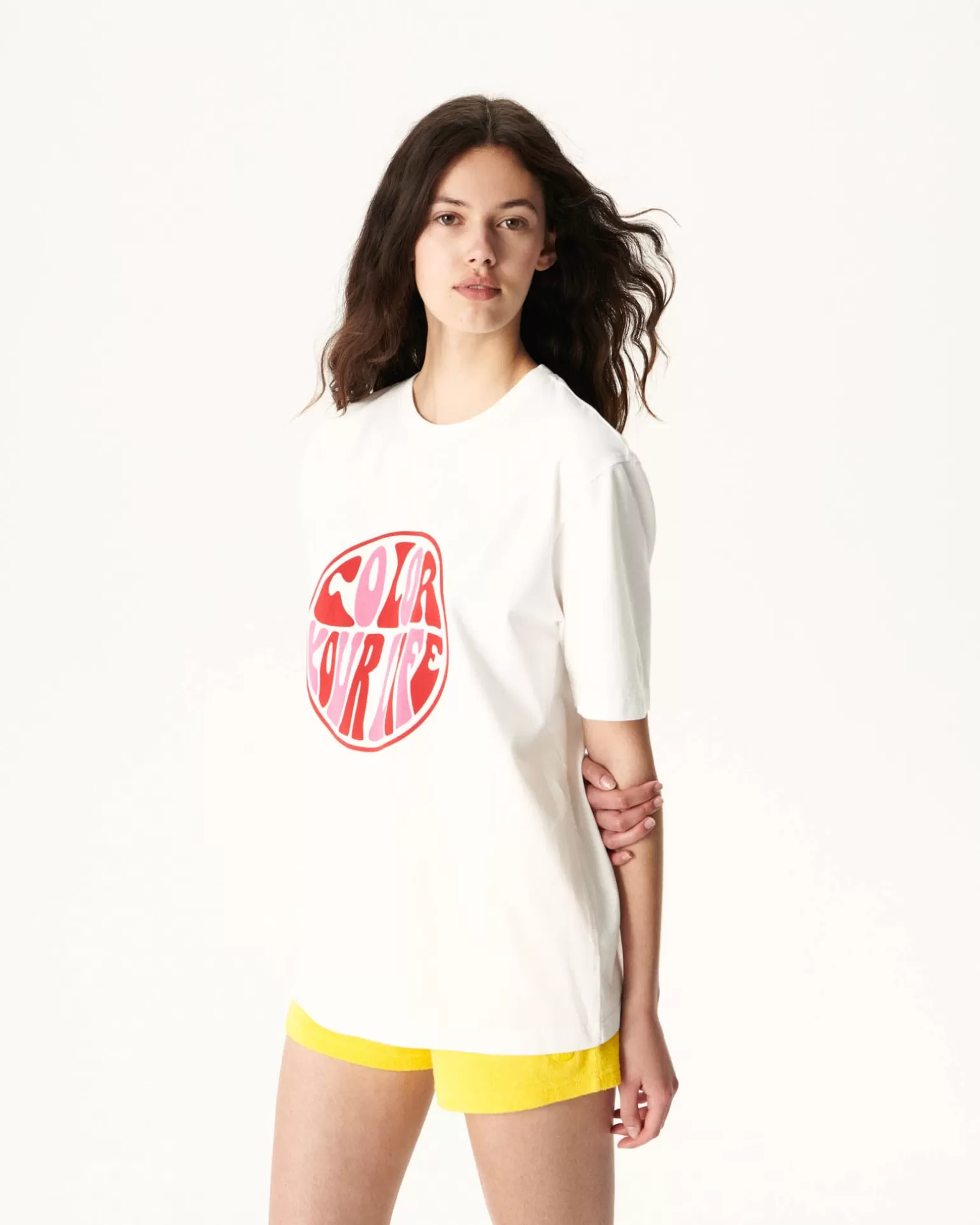 Vêtements*JOTT T-Shirt Femme En Coton Biologique Blanc Adela 901 Blanc