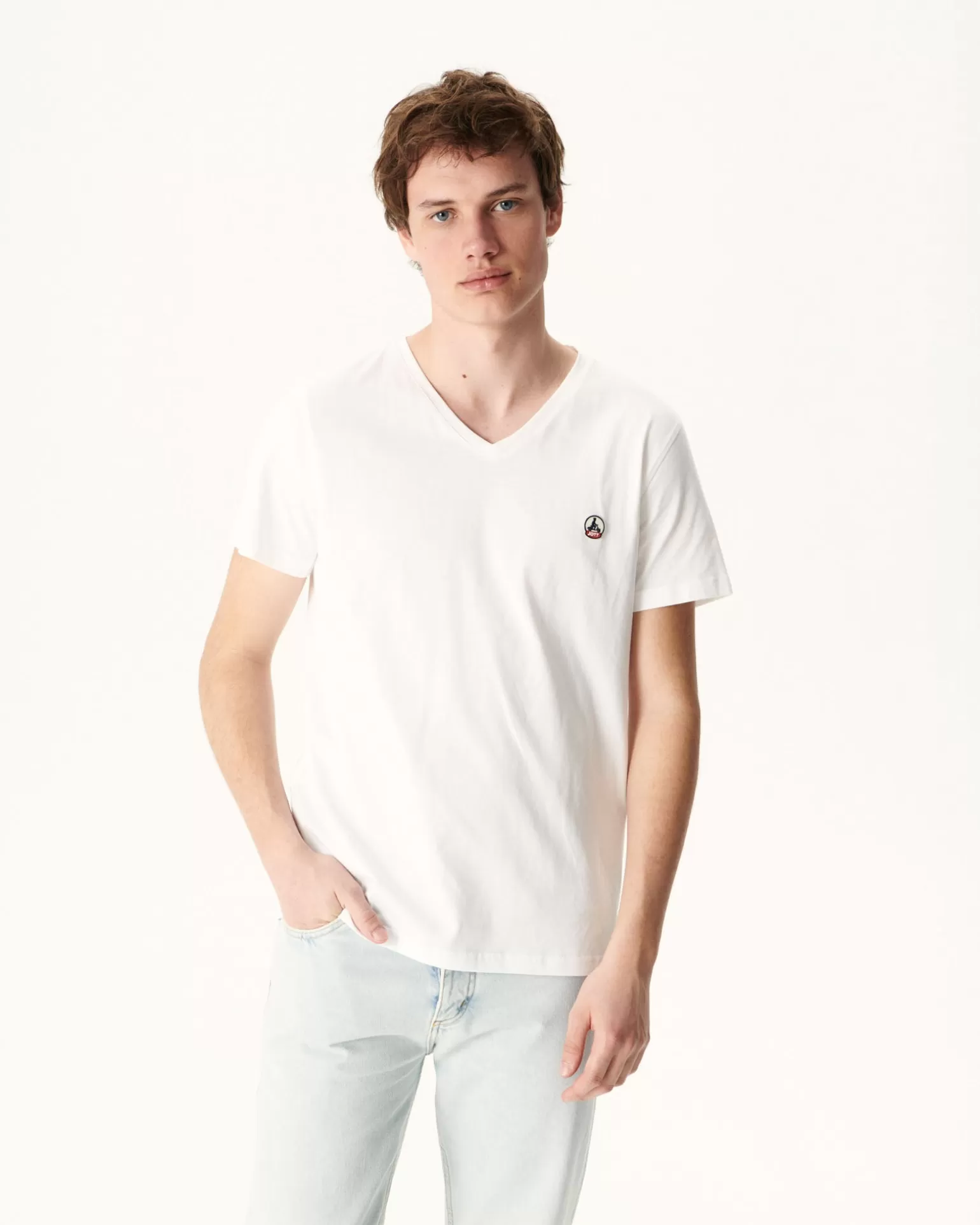 Vêtements*JOTT T-Shirt Homme En Coton Biologique Blanc Benito 901 Blanc