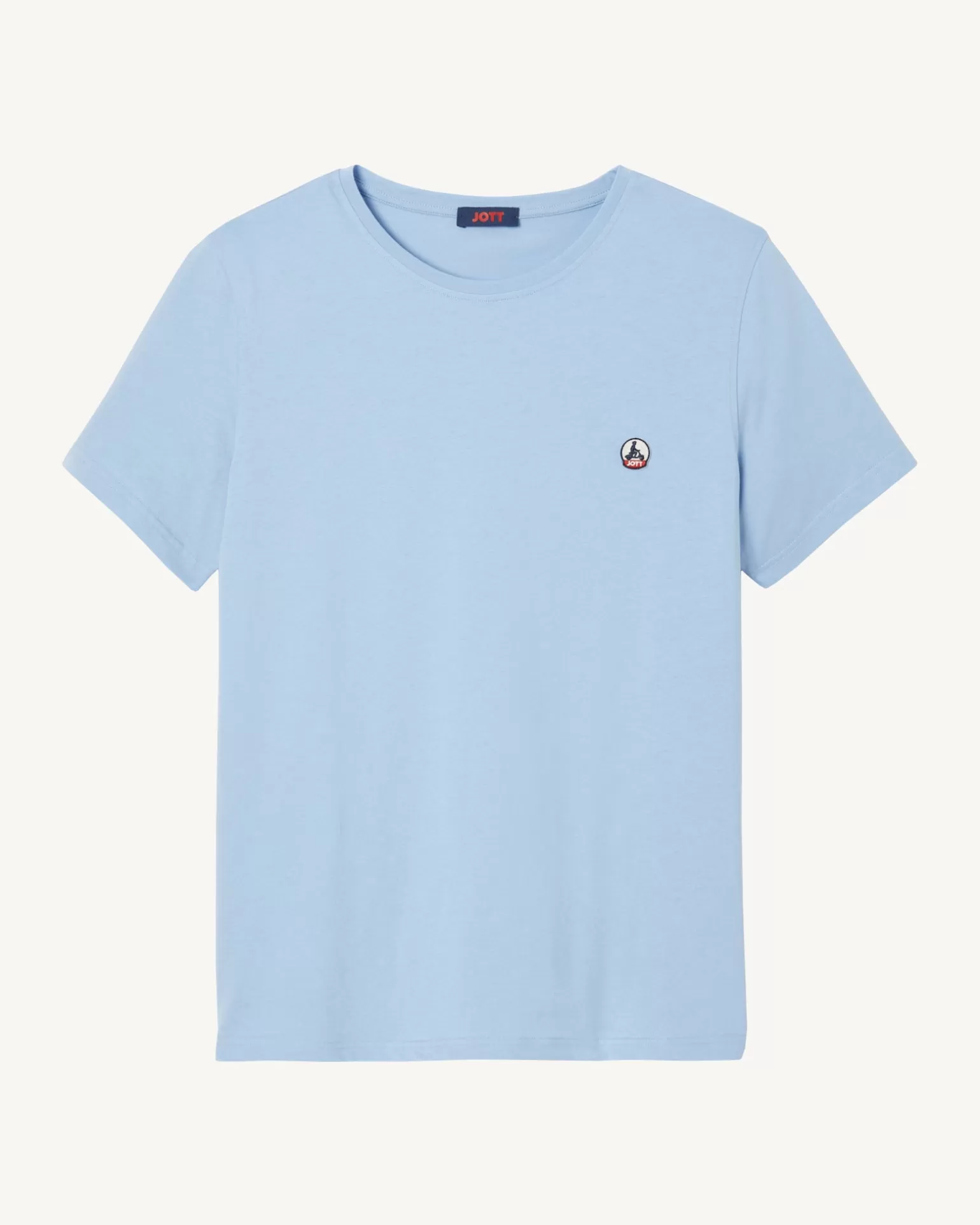 Vêtements*JOTT T-Shirt Homme En Coton Biologique Bleu Clair Pietro 180 Soft Blue