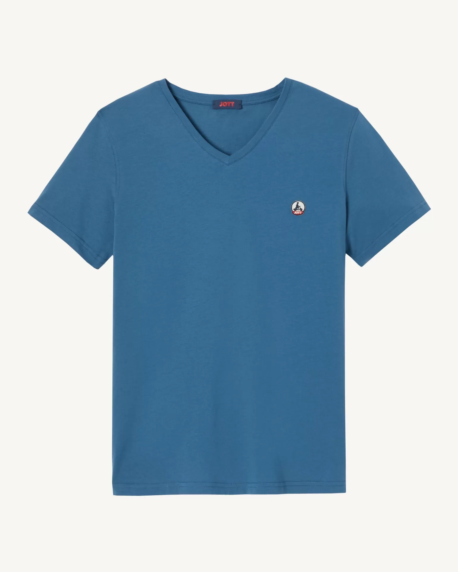 Vêtements*JOTT T-Shirt Homme En Coton Biologique Bleu Jeans Benito 140 Blue Jeans