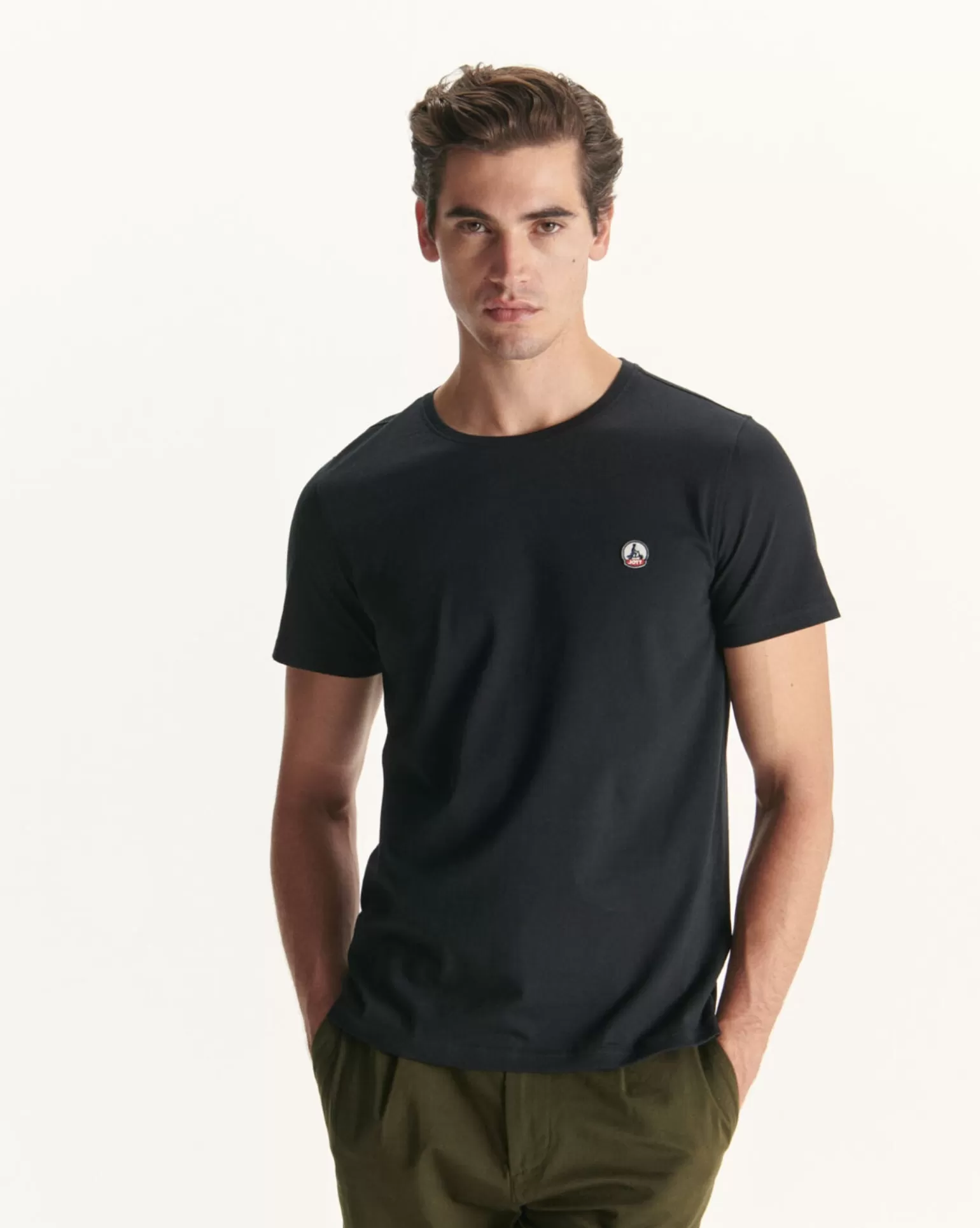 Vêtements*JOTT T-Shirt Homme En Coton Biologique Noir Pietro 999 Black