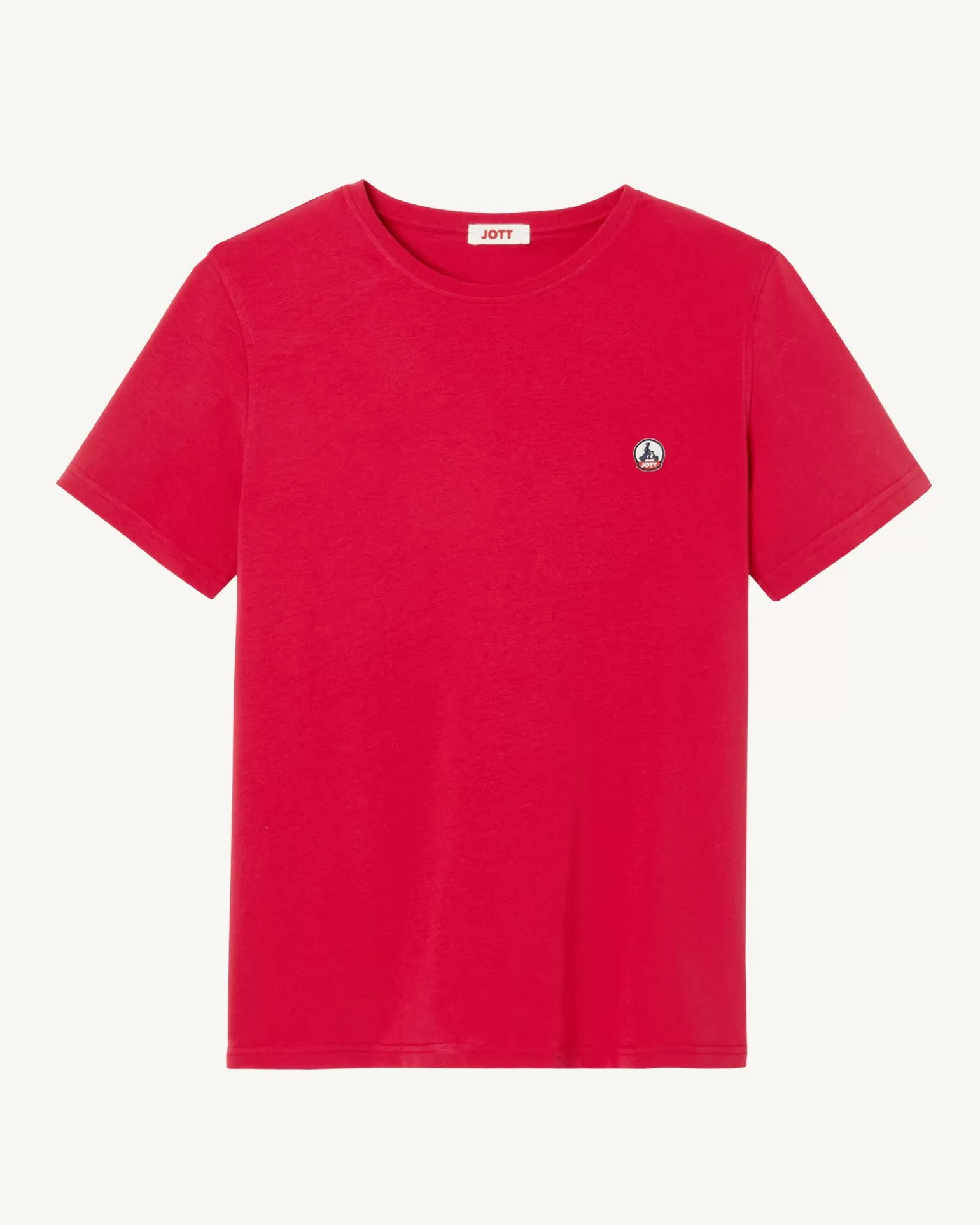 Vêtements*JOTT T-Shirt Homme En Coton Biologique Rouge Pietro 300 Red