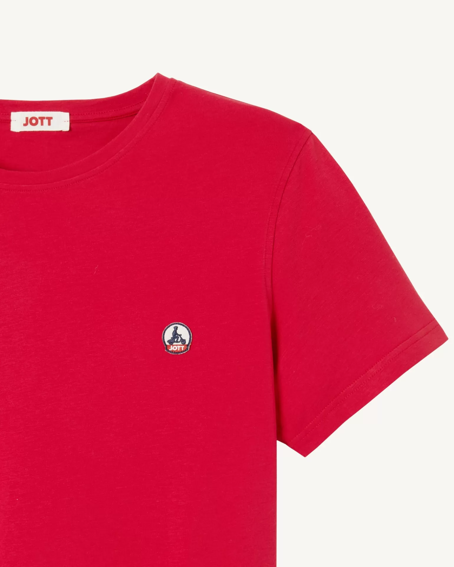 Vêtements*JOTT T-Shirt Homme En Coton Biologique Rouge Pietro 300 Red