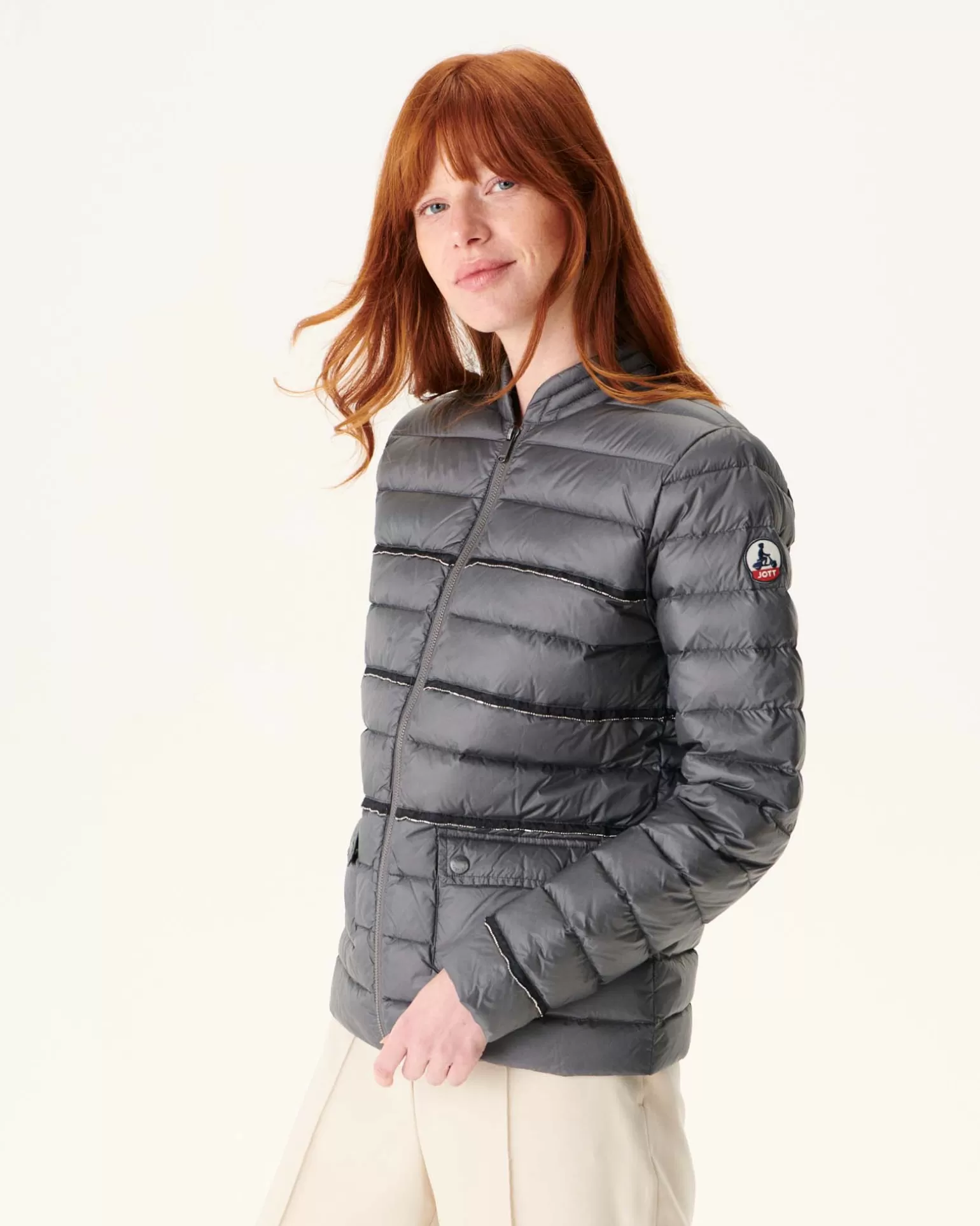 Doudounes & Vestes*JOTT Veste Courte Legere Anthracite Andorra 504 Anthracite