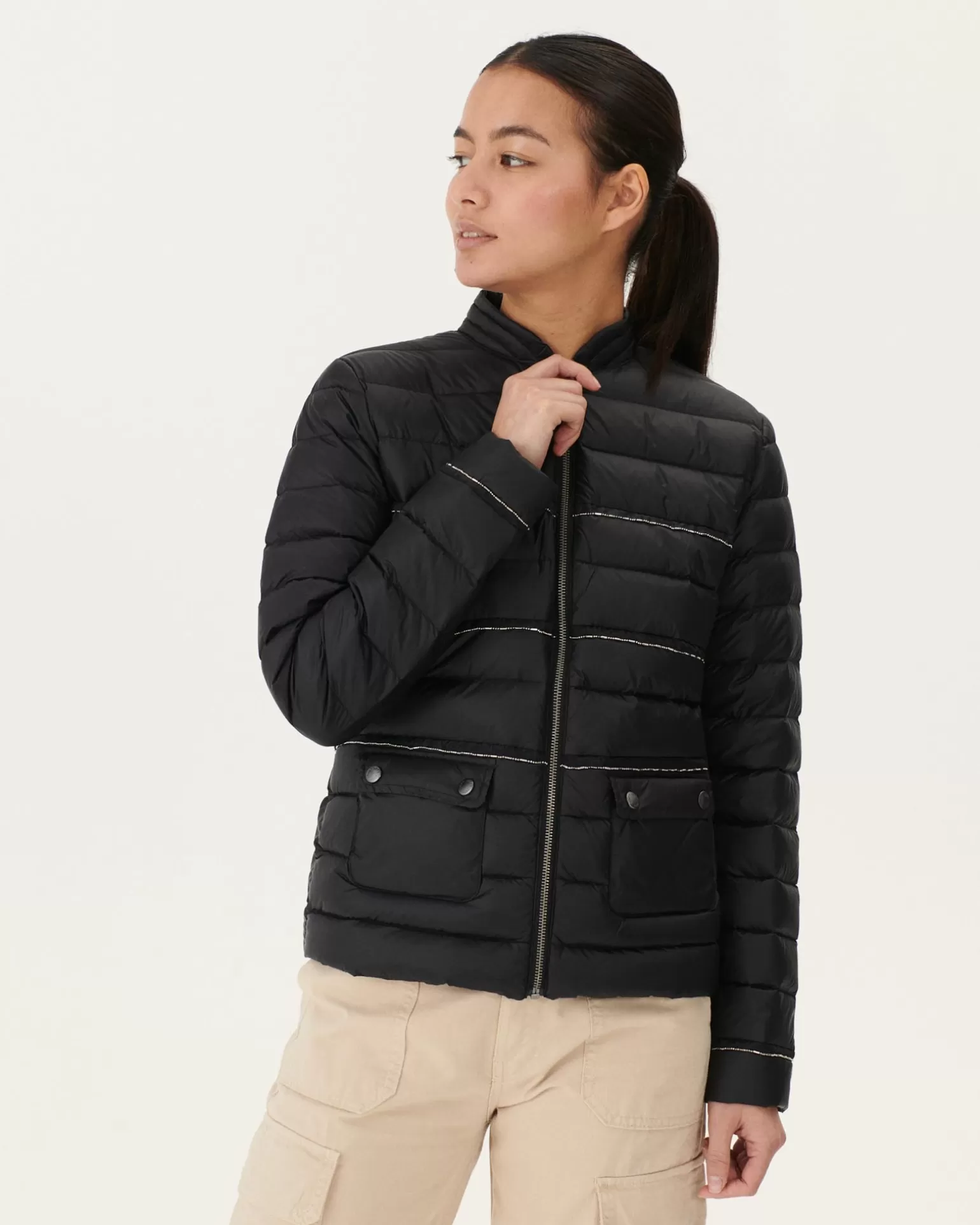 Doudounes & Vestes*JOTT Veste Courte Legere Noir Andorra 999 Black