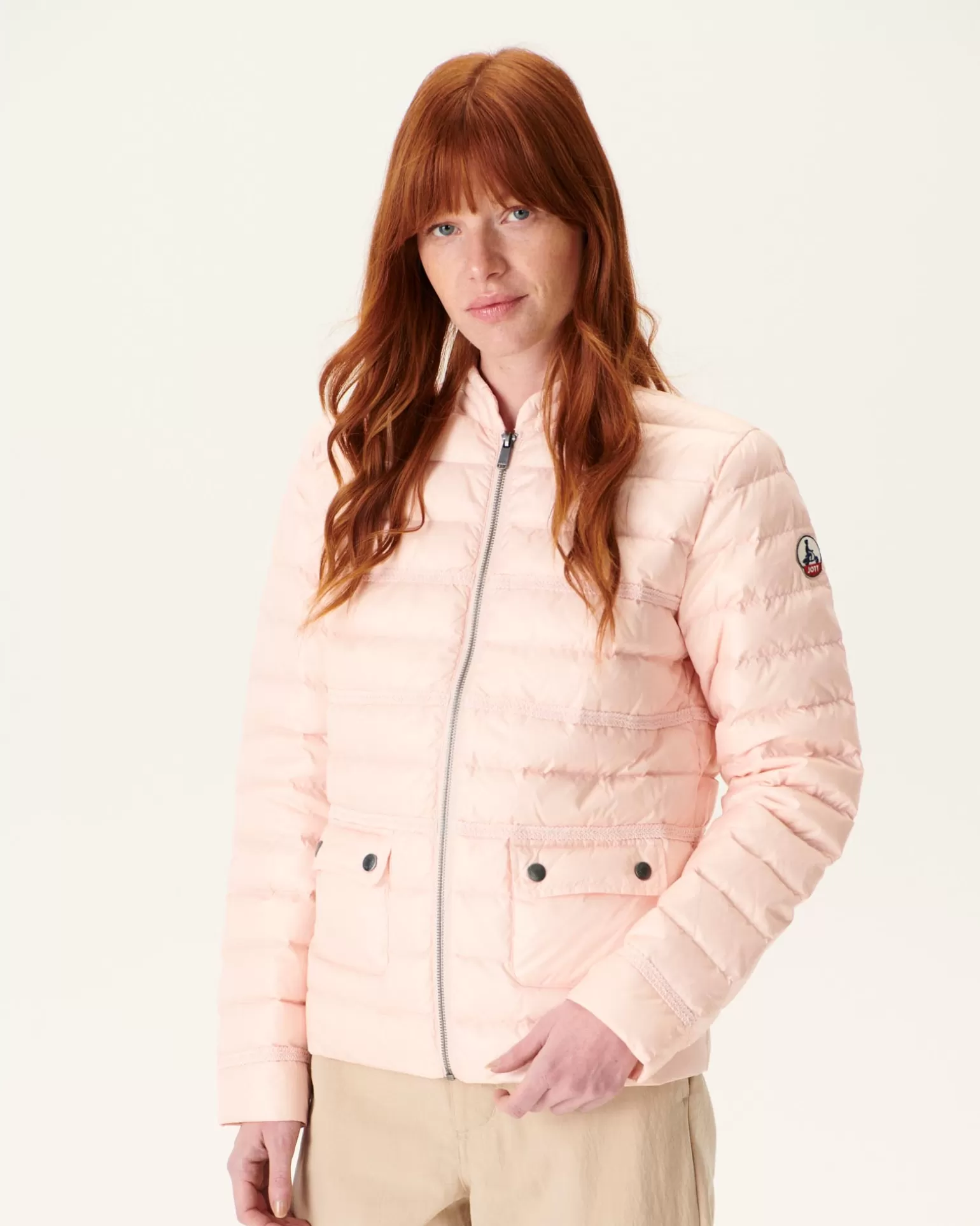 Doudounes & Vestes*JOTT Veste Courte Legere Rose Clair Andorra 463 Soft Pink