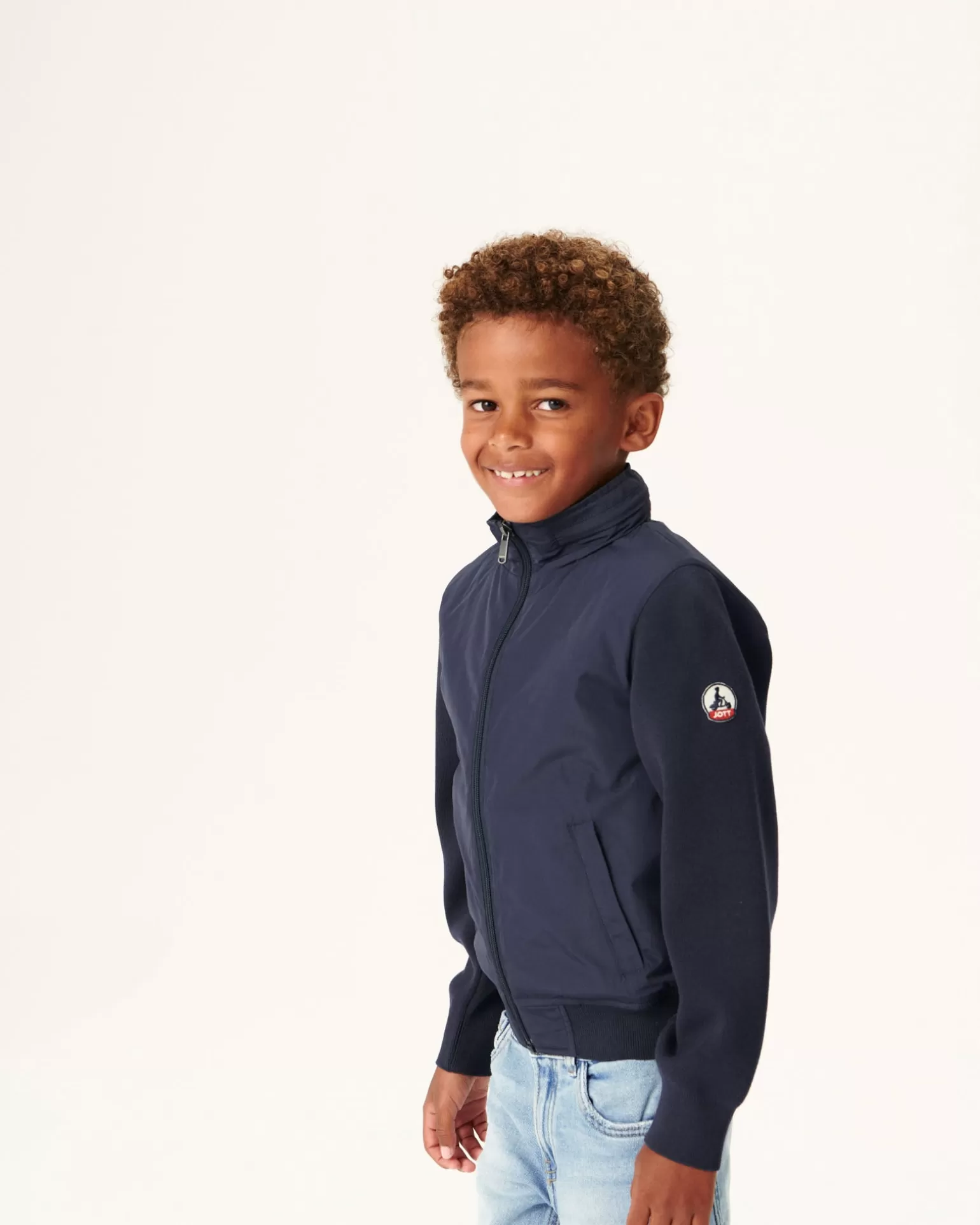 Doudounes*JOTT Veste Legere A Capuche Marine Enfant Real 104 Navy