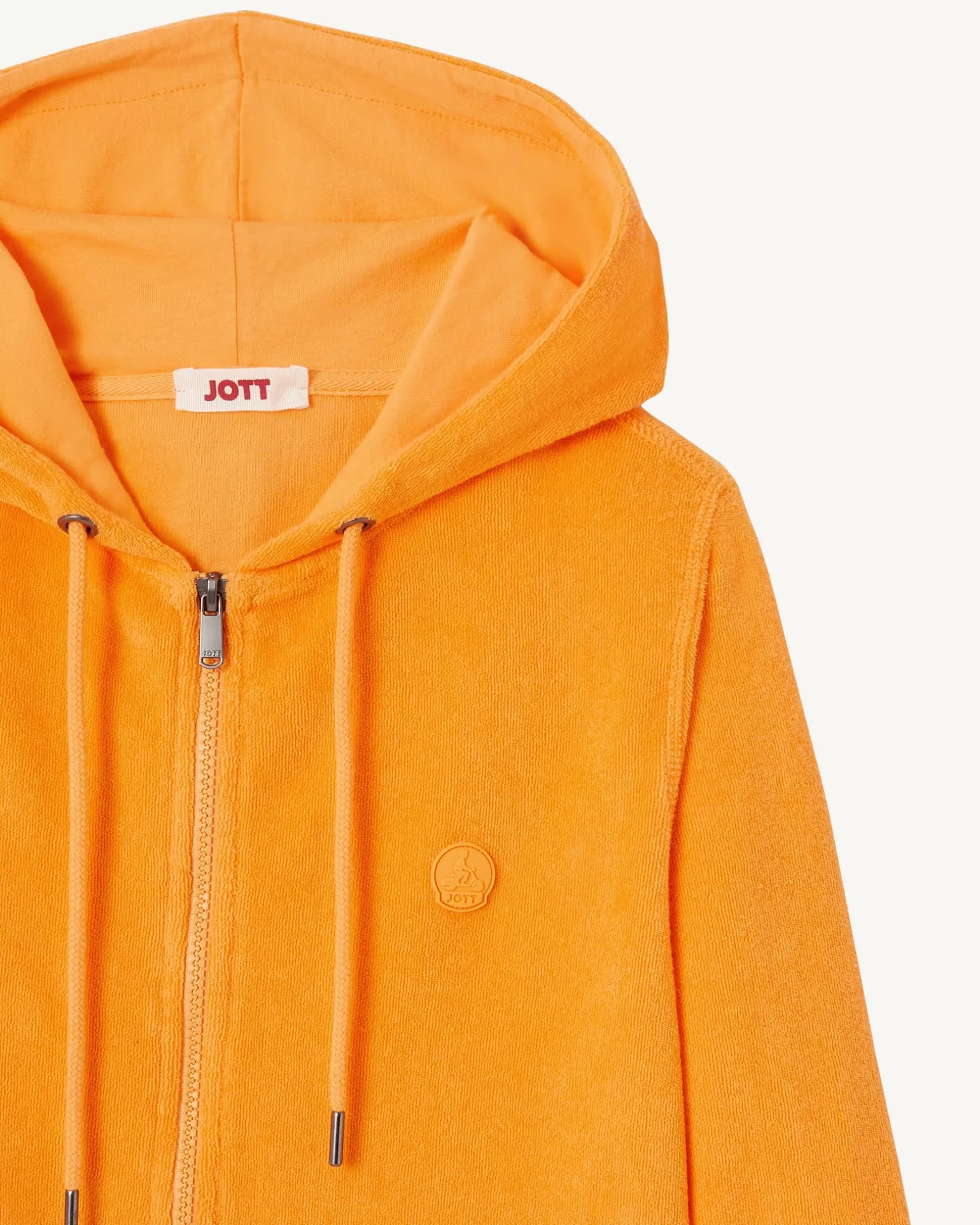 Vêtements*JOTT Veste Zipee Eponge Abricot Corail 728 Apricot