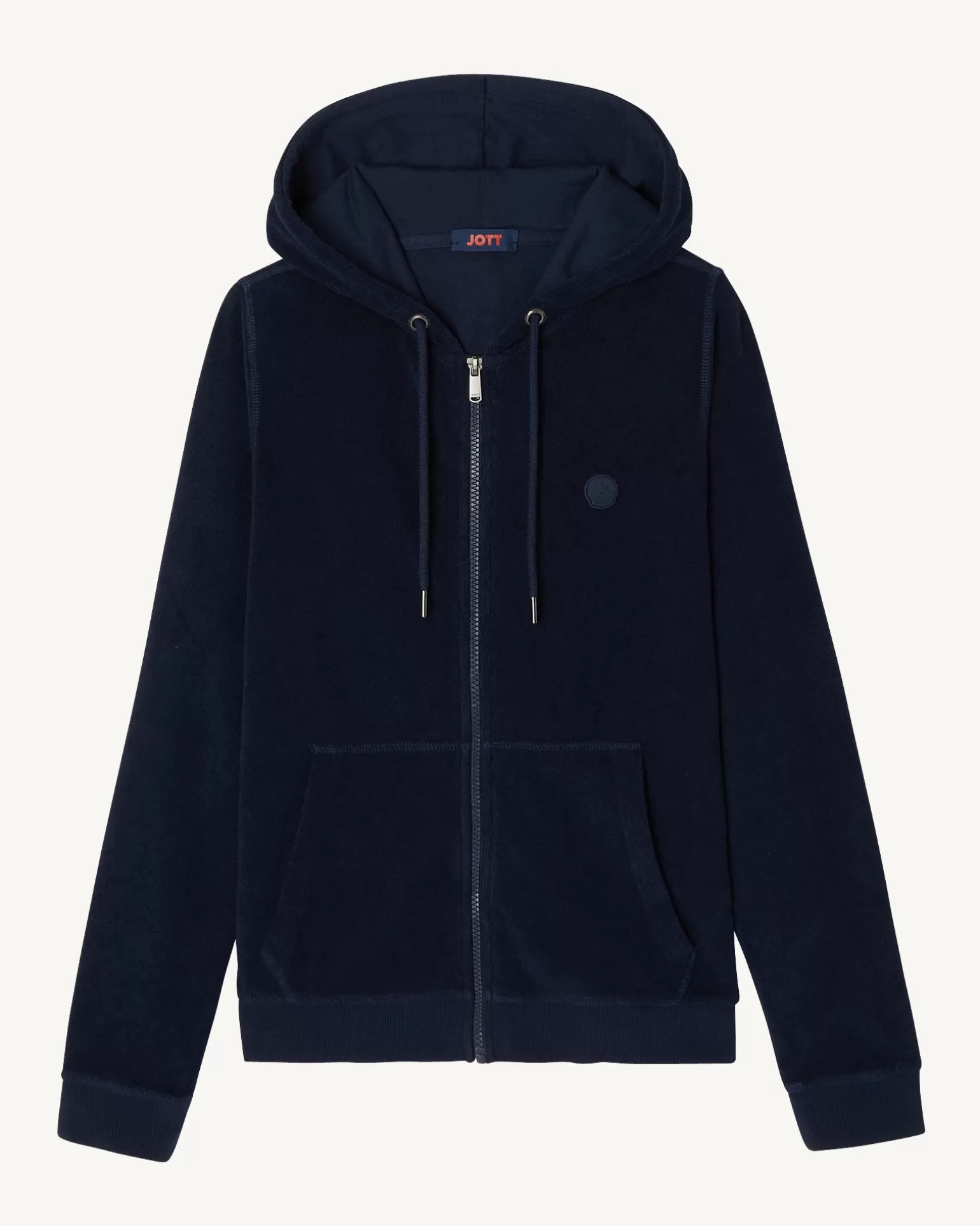 Vêtements*JOTT Veste Zipee Eponge Marine Corail 104 Navy